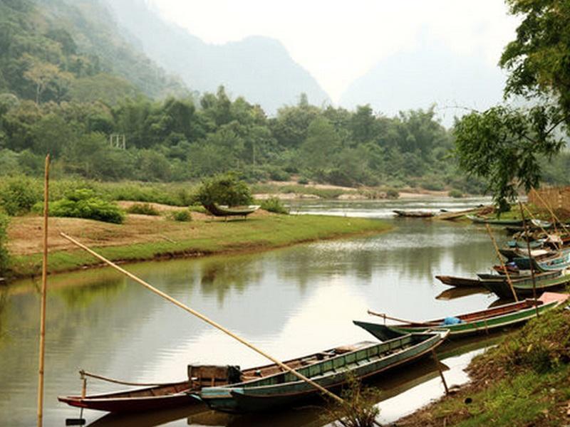 Riverview Bungalows Muang Ngoi Buitenkant foto